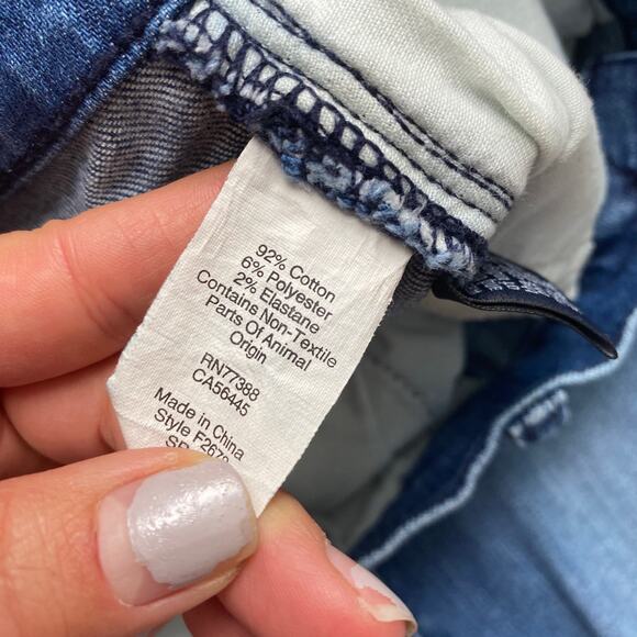 Madewell Skinny Skinny Jeans Distressed Dark Wash Women's 29 - Picture 5 of 8